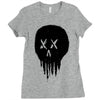 trickle skull Ladies Fitted T-Shirt