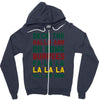 deck the halls and do some burpees Zipper Hoodie