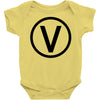 vegan symbol Baby Bodysuit