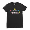 I Hate People Ladies Fitted T-Shirt