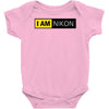 nikon camera i am nikon Baby Onesie