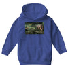 dinosaur attack Youth Hoodie