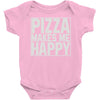pizza makes me happy Baby Onesie