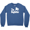 the dogfather  nerd retro der pate godfather fun Crewneck Sweatshirt