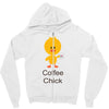 coffee chick Zipper Hoodie