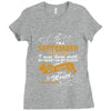 I'm a september woman I was born with my heart Ladies Fitted T-Shirt