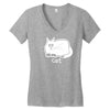 cat Women's V-Neck T-Shirt