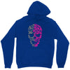 two coloured patterned skull   mens funny Unisex Hoodie