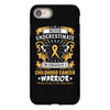 Never Underestimate The Strength Of A Childhood Cancer Warrior iPhone 8