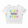 Grandma's Crazy Boys Without Names Crop Top