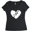 broken heart xxx Women's Triblend Scoop T-shirt