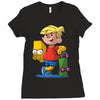 bart simpson Ladies Fitted T-Shirt