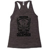 Never Underestimate Dog Rescuer Who Was Born December Racerback Tank