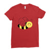 cute bee Ladies Fitted T-Shirt