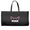 pussy roar - women's march alliance white logo Weekender Totes