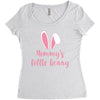 Mommy's Little Bunny Easter Themed Women's Triblend Scoop T-shirt