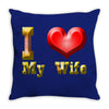 i heart my wife Throw Pillow