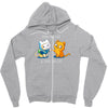 finn the cat &amp; jake the cat Zipper Hoodie