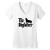 the dogfather pembroke welsh corgi Women's V-Neck T-Shirt
