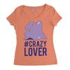 #crazylover clearance Women's Triblend Scoop T-shirt