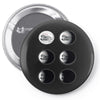 the phases of the moon of laika dog Pin-back button