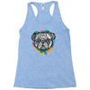pug face Racerback Tank