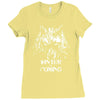 wolfs winter Ladies Fitted T-Shirt
