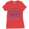my mom is in heaven forever Ladies Fitted T-Shirt