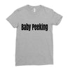 baby peeking Ladies Fitted T-Shirt