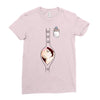 Peek a Boo with Pocket Baby Girl Ladies Fitted T-Shirt
