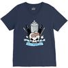skull emblem V-Neck Tee
