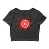 red logo Crop Top