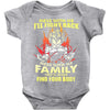 mess with me i'll fight back Baby Onesie