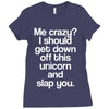me crazy Ladies Fitted T-Shirt