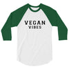 Vegan Vibes 3/4 Sleeve Shirt
