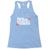 blessed sister with flower white color Racerback Tank