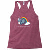 real unicorns have curves Racerback Tank