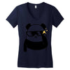 panda bear Women's V-Neck T-Shirt