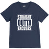 straight outta excuses V-Neck Tee
