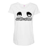geeks vs nerds Maternity Scoop Neck T-shirt