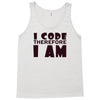 i code therefore i am Tank Top