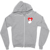 love more pocket Zipper Hoodie