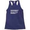 programmer in need of work Racerback Tank