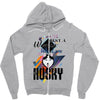 who loves husky Zipper Hoodie