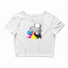 puker printer Crop Top