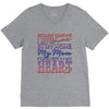 my mom is in heaven forever V-Neck Tee