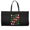 christmas pixel Weekender Totes