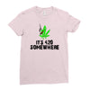 its 420 somewhere Ladies Fitted T-Shirt