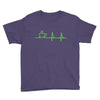 morning coffee heatbeat ekg Youth Tee