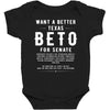 want a better texas Baby Bodysuit